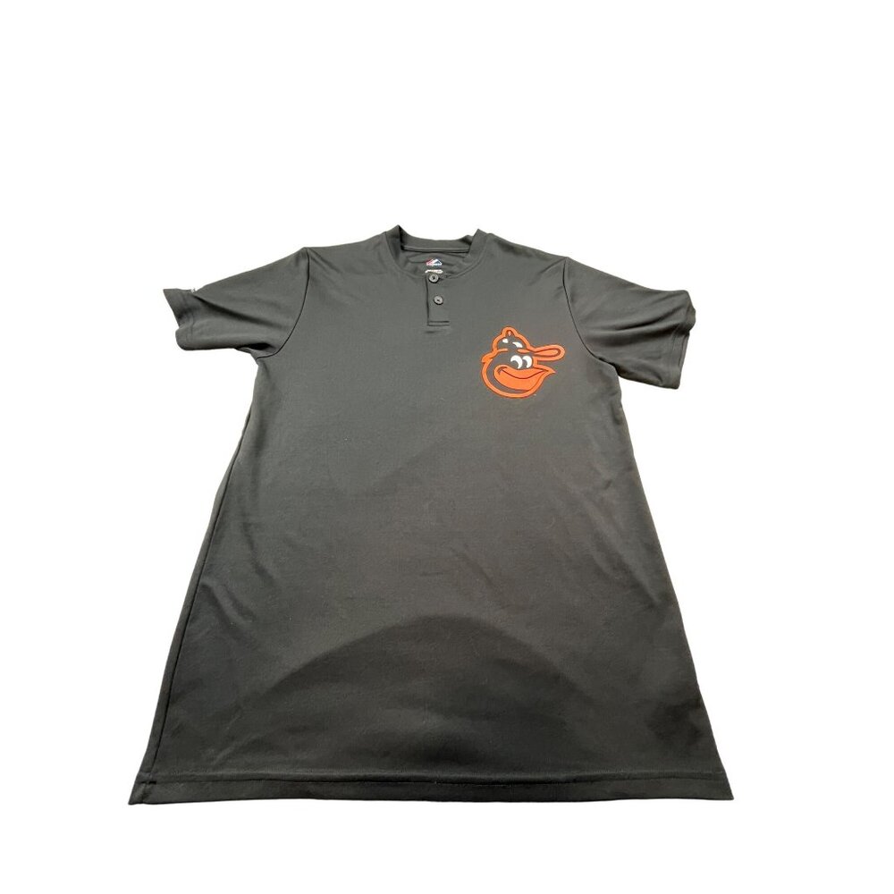 Majestic Baltimore Orioles Mens Medium Cool Base Polo Shirt Baseball